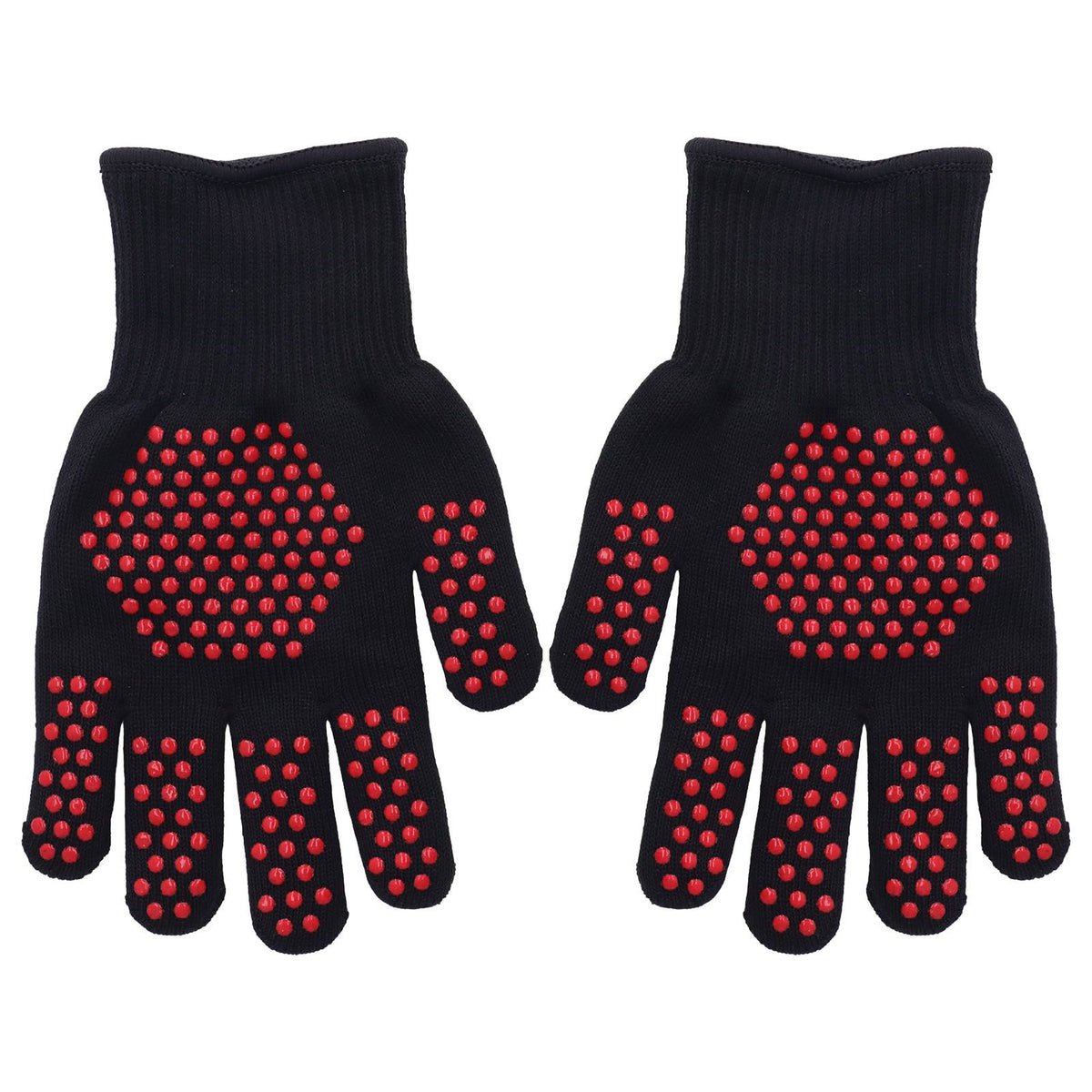 Heat Resistant Gloves 25cm Separate Fingers Hot Proof Mitts Cooking Tool for BBQ Welding - Flavour Fushion Cooking Shop