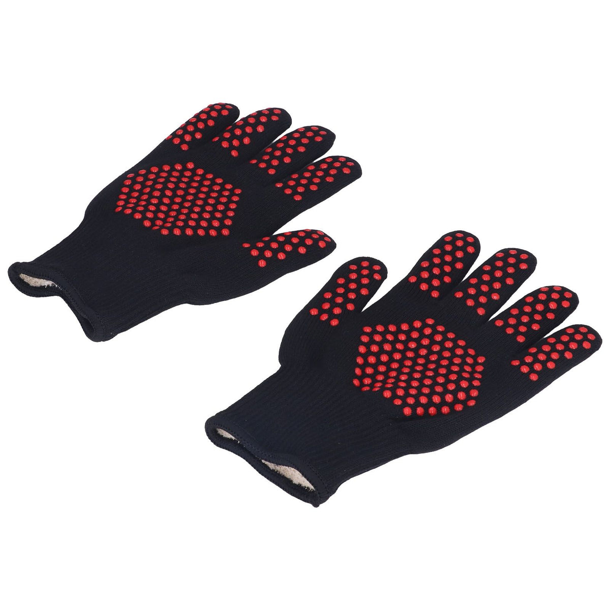 Heat Resistant Gloves 25cm Separate Fingers Hot Proof Mitts Cooking Tool for BBQ Welding - Flavour Fushion Cooking Shop