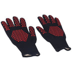 Heat Resistant Gloves 25cm Separate Fingers Hot Proof Mitts Cooking Tool for BBQ Welding