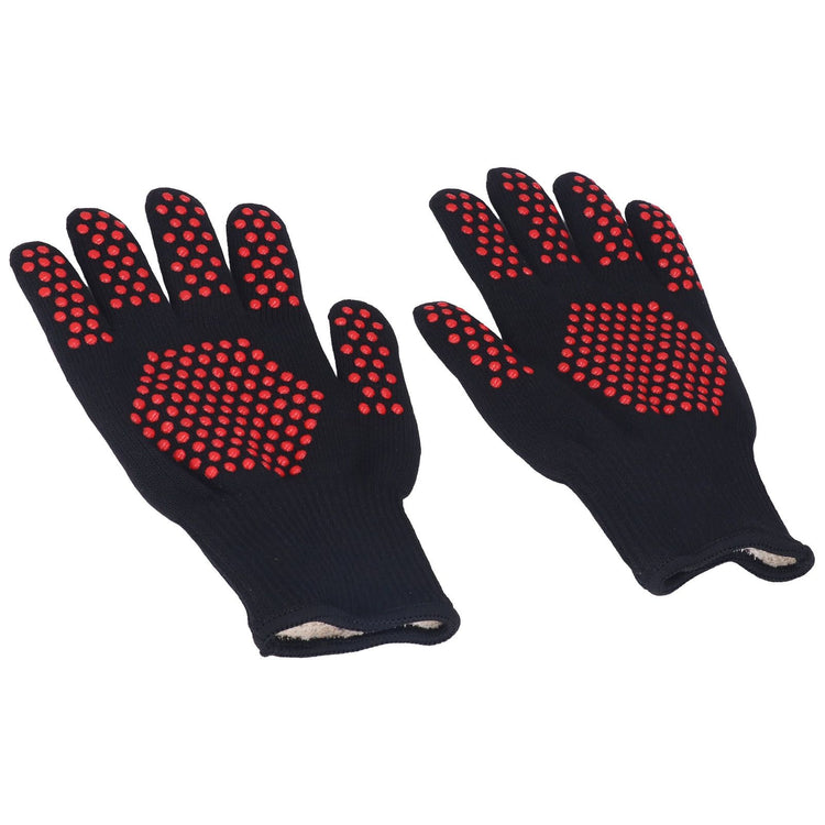 Heat Resistant Gloves 25cm Separate Fingers Hot Proof Mitts Cooking Tool for BBQ Welding - Flavour Fushion Cooking Shop
