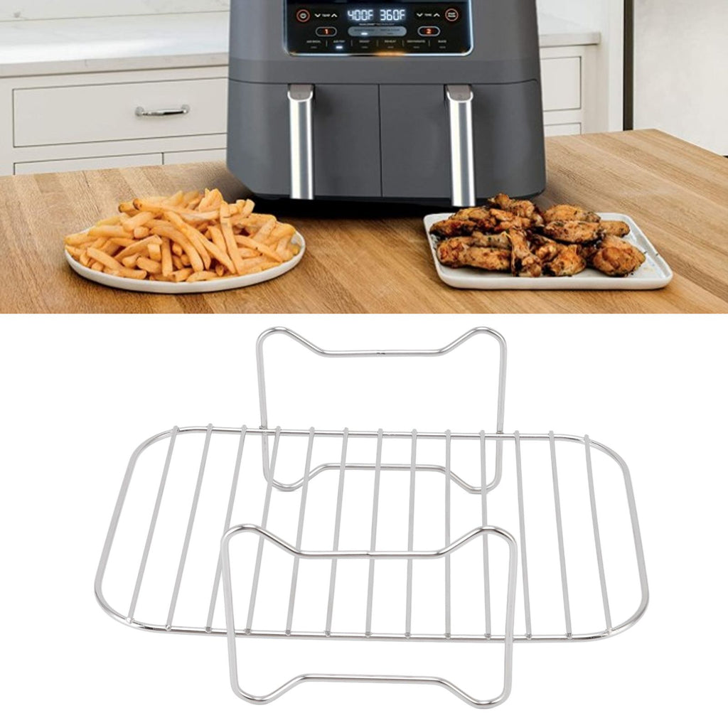 Fryer Stainless Steel Rack Multi Purpose Cooking Baking Grilling Rack Fryer Accessories for Ninja Foodi DZ201 401