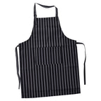 Waterproof Bib Apron – Black & White Stripe