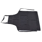 Waterproof Bib Apron – Black & White Stripe