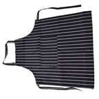 Waterproof Bib Apron – Black & White Stripe