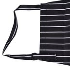 Waterproof Bib Apron – Black & White Stripe