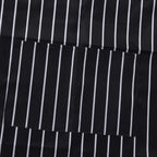 Waterproof Bib Apron – Black & White Stripe