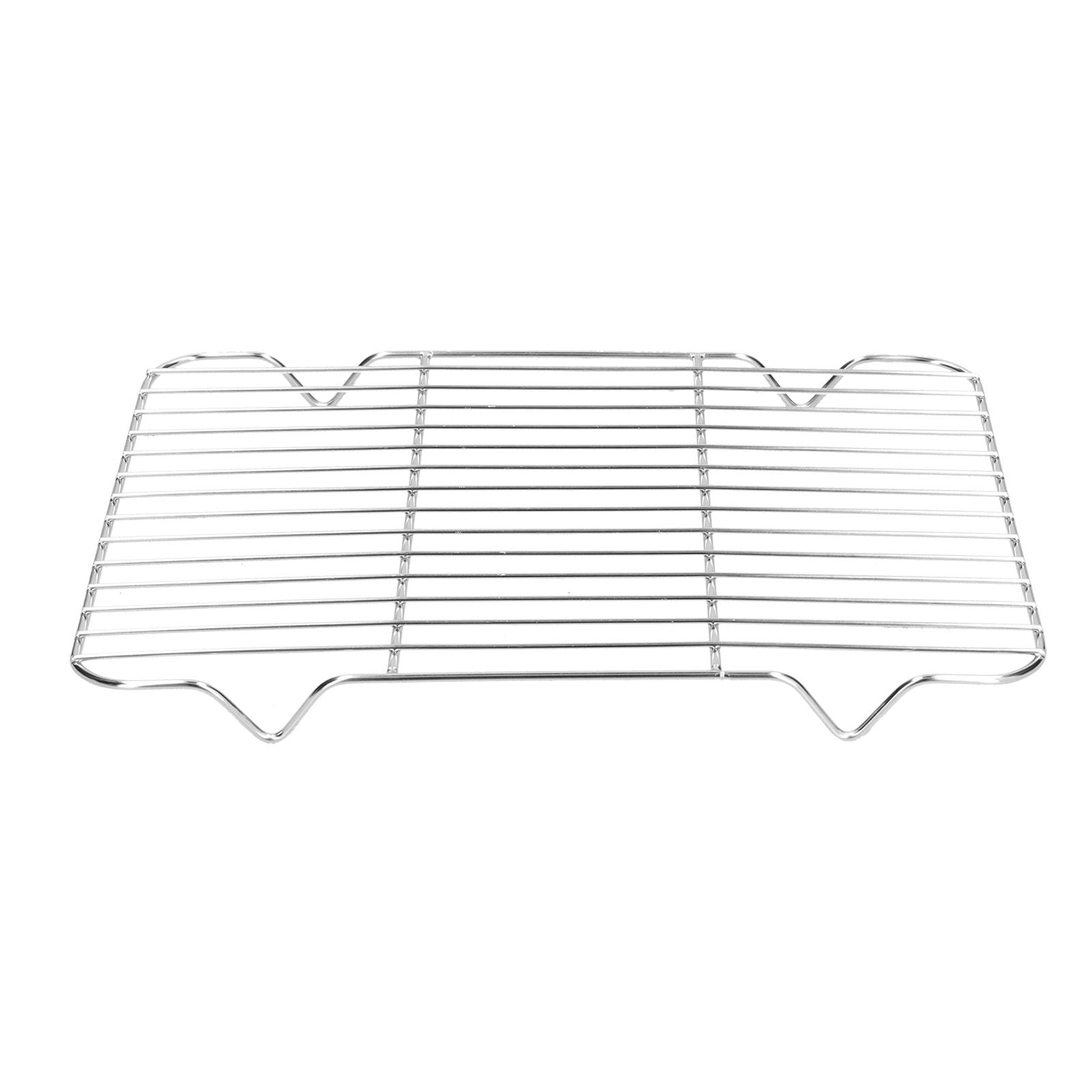 Roasting Pan and Rack Set Stainless Steel Easy Clean Rectangular Roaster with Rack for Cooking Baking26.5x20.5x5cm / 10.4x8.1x2.0in