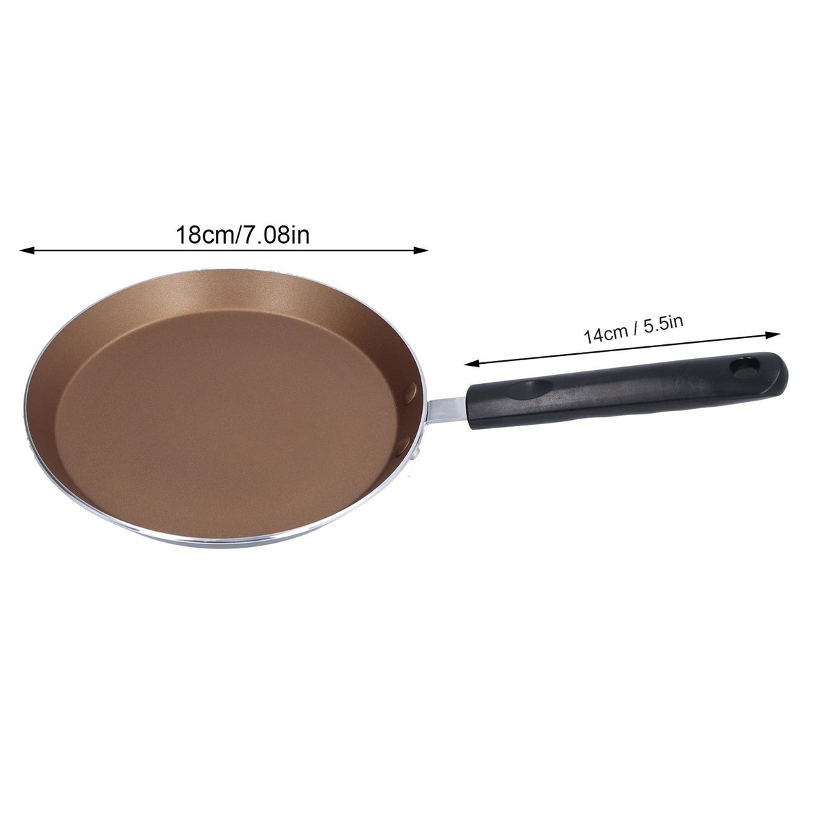 6in Frying Pan Flat Bottomed Pancake Pan Medical Stone Nonstick Frying Pan for Kitchen Induction Cooker - Flavour Fushion Cooking Shop