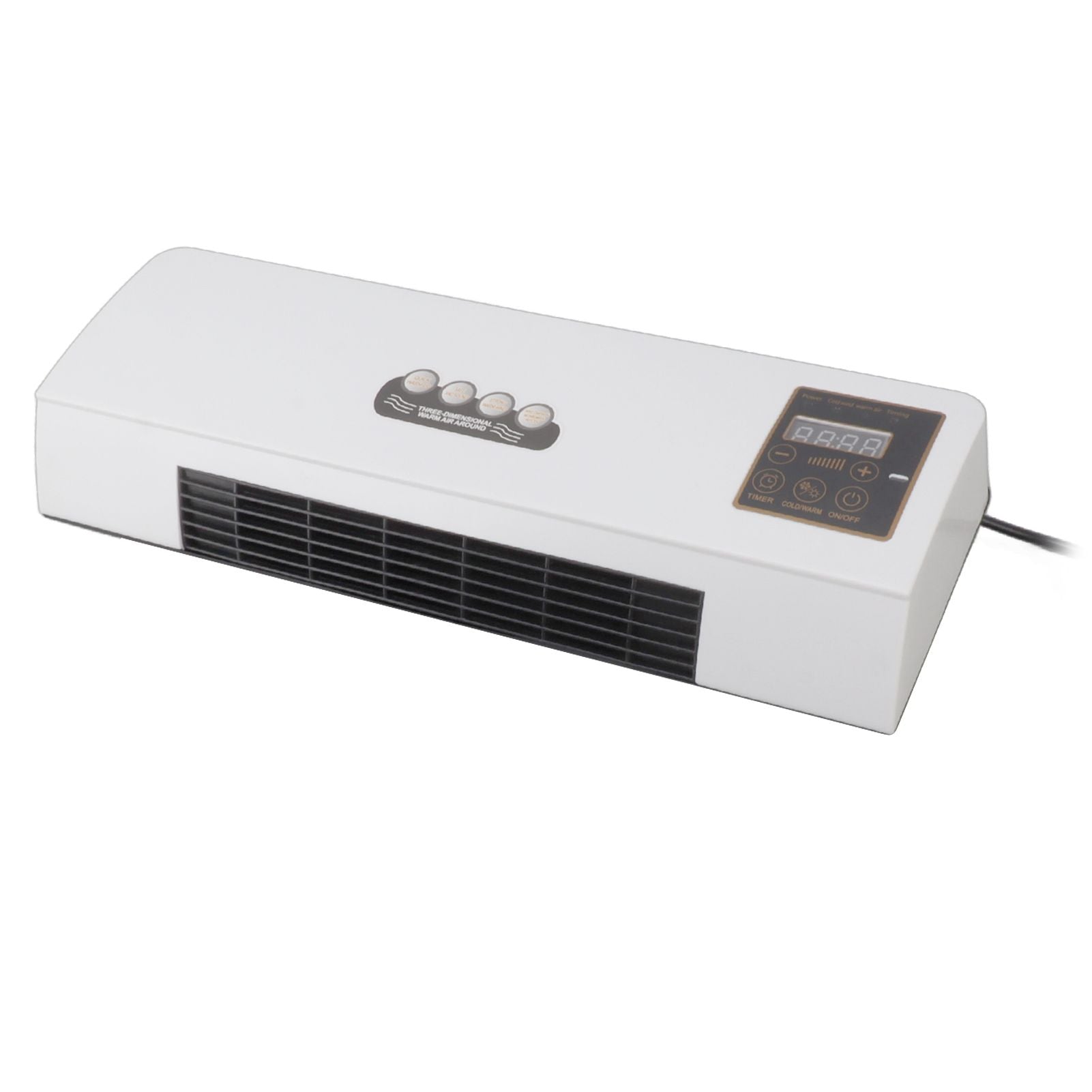 1800W Electric Space Heater for Indoor with Remote Wall Mounted Heater Fan Combo Low Noise Timing Function for Home Office 220V Prise UA