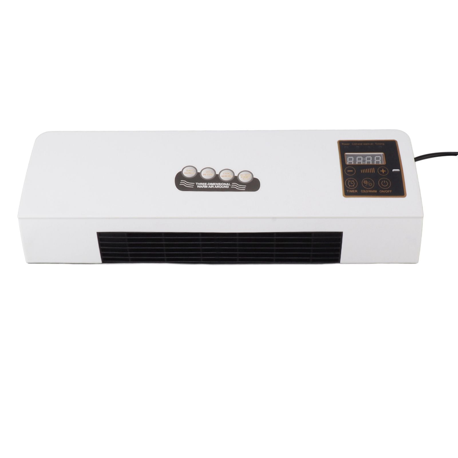 1800W Electric Space Heater for Indoor with Remote Wall Mounted Heater Fan Combo Low Noise Timing Function for Home Office 220V Prise UA