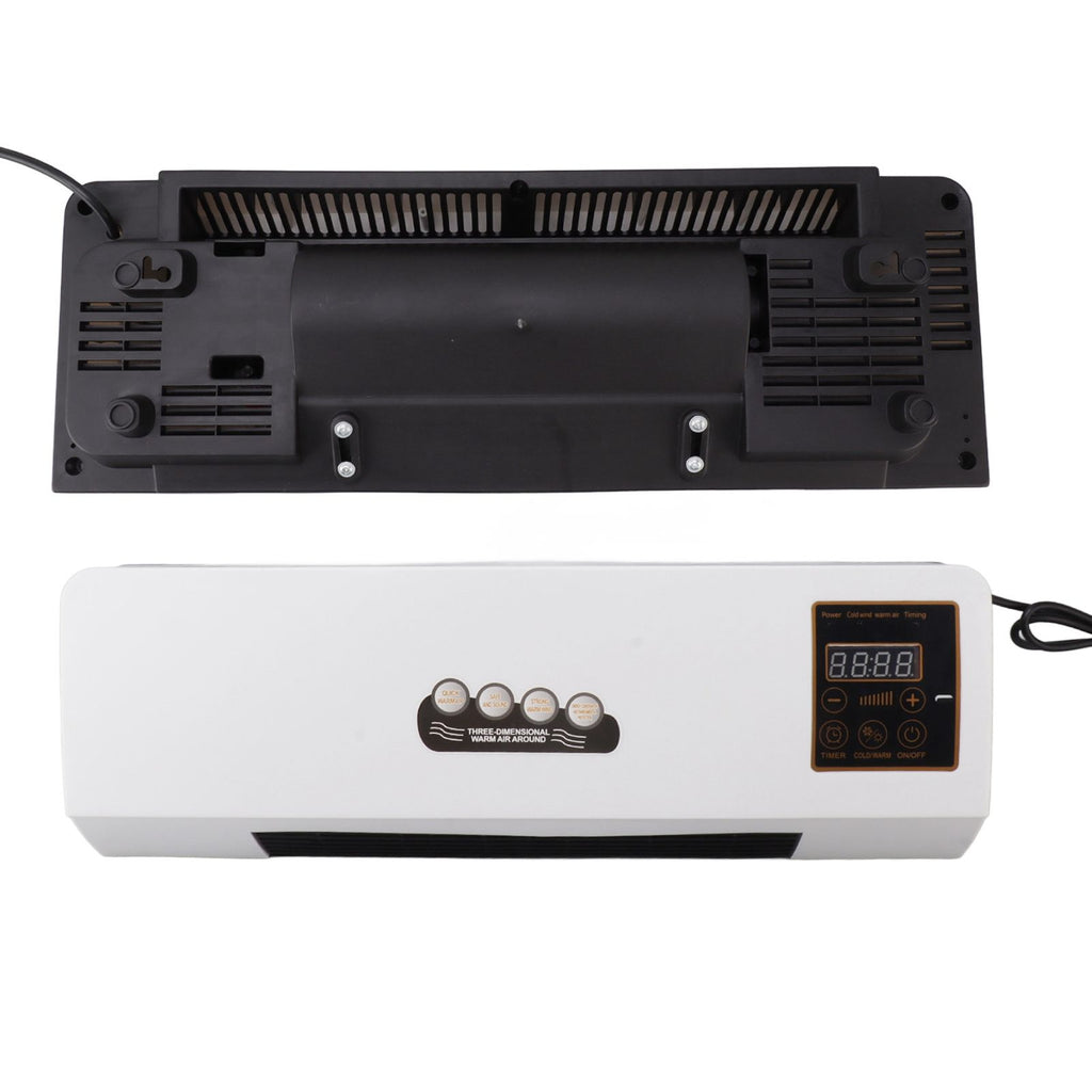 1800W Electric Space Heater for Indoor with Remote Wall Mounted Heater Fan Combo Low Noise Timing Function for Home Office 220V Prise UA