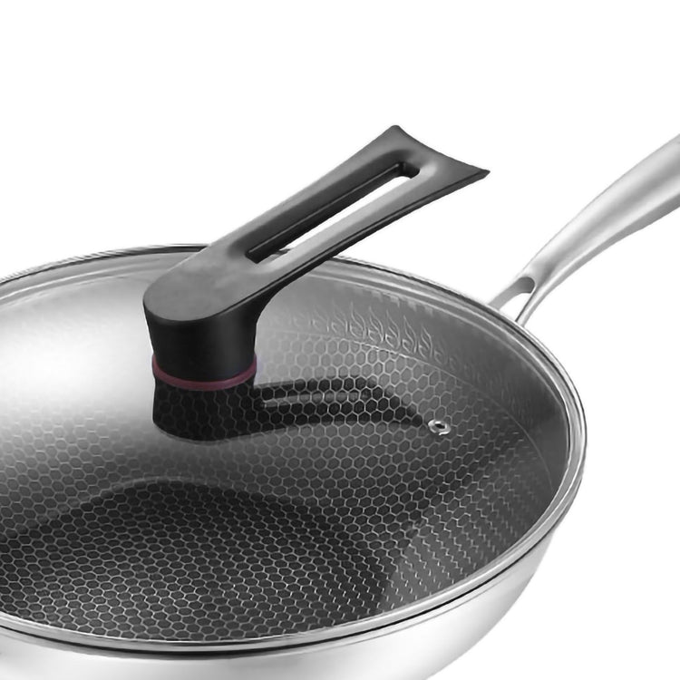 Stainless Steel Wok Pan Double Sided Honeycomb 3 Layer 32cm/12.6in (with Cover and Ears) - Flavour Fushion Cooking Shop