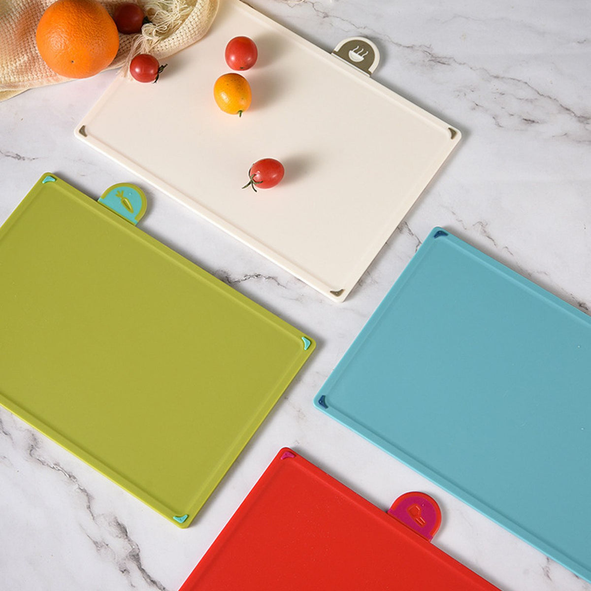 4 Pcs Creative Complementary Food Special Wheat Straw Cutting Board PP Plastic Cutting Board Cutting Board - Flavour Fushion Cooking Shop