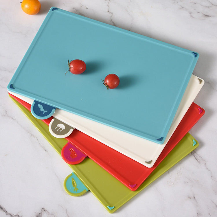 4 Pcs Creative Complementary Food Special Wheat Straw Cutting Board PP Plastic Cutting Board Cutting Board - Flavour Fushion Cooking Shop