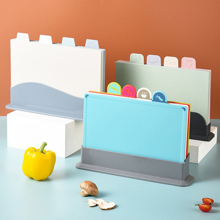 4 Pcs Creative Complementary Food Special Wheat Straw Cutting Board PP Plastic Cutting Board Cutting Board - Flavour Fushion Cooking Shop