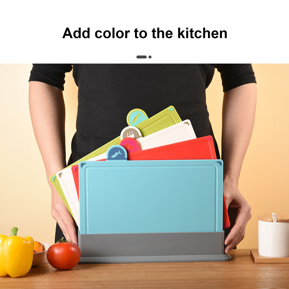 4 Pcs Creative Complementary Food Special Wheat Straw Cutting Board PP Plastic Cutting Board Cutting Board - Flavour Fushion Cooking Shop