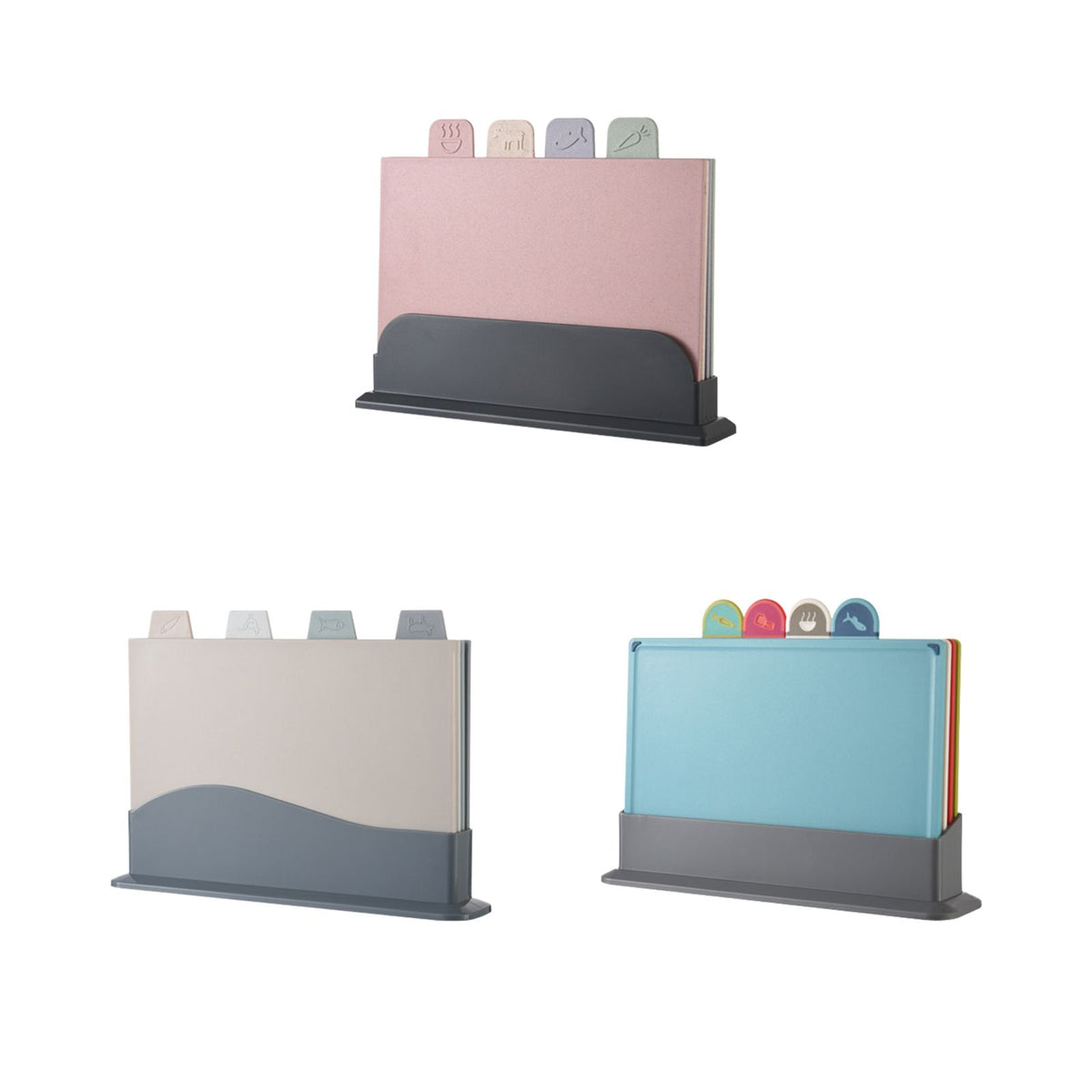 4 Pcs Creative Complementary Food Special Wheat Straw Cutting Board PP Plastic Cutting Board Cutting Board - Flavour Fushion Cooking Shop