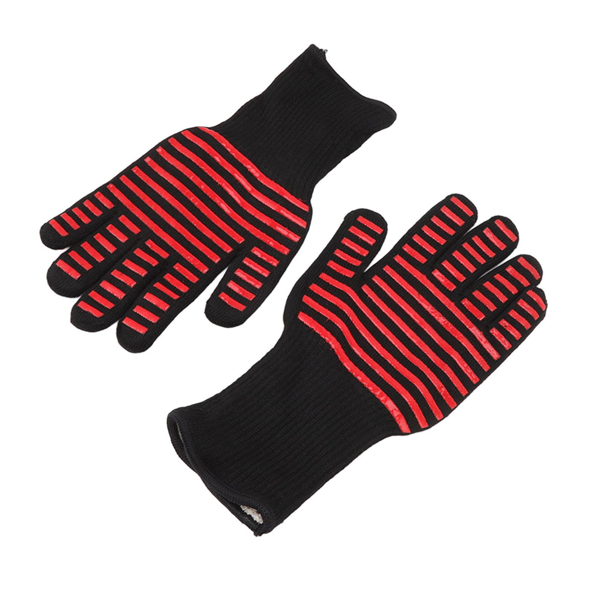 2PCS BBQ Fire Gloves Flame Retardant High Temperature Resistant Microwave Oven Gloves for Industrial - Flavour Fushion Cooking Shop