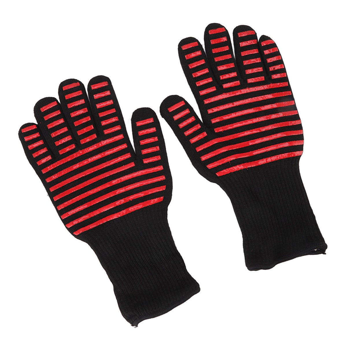 2PCS BBQ Fire Gloves Flame Retardant High Temperature Resistant Microwave Oven Gloves for Industrial - Flavour Fushion Cooking Shop