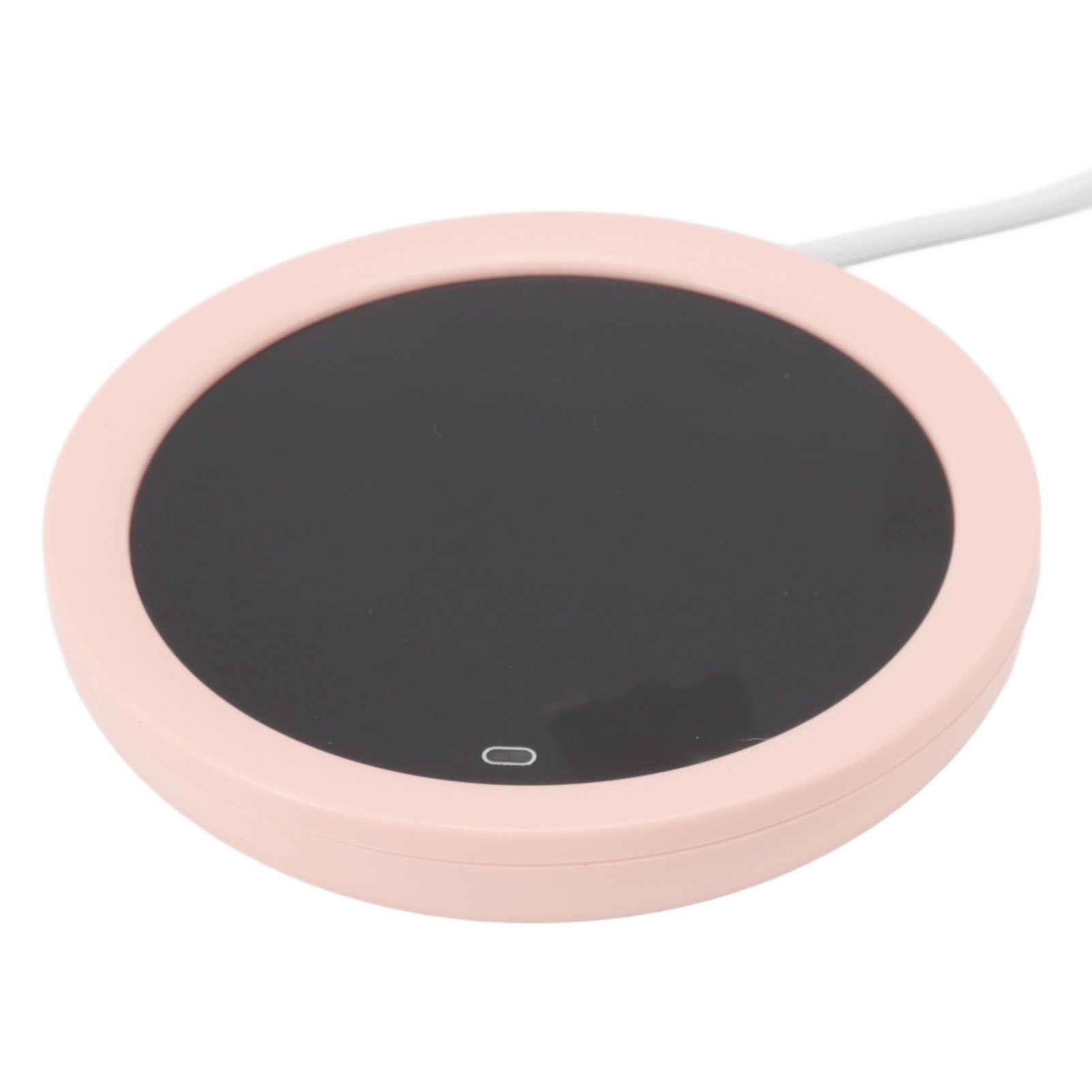 USB Coffee Mug Warmer Electric Gravity Switch 55 Celsius Degree Milk Heating Plate for Office Pink