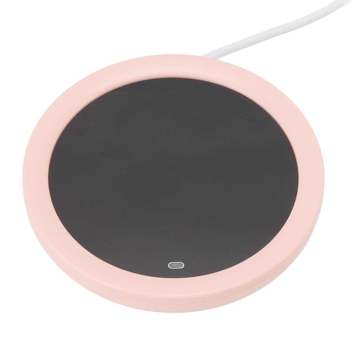 USB Coffee Mug Warmer Electric Gravity Switch 55 Celsius Degree Milk Heating Plate for Office Pink - Flavour Fushion Cooking Shop