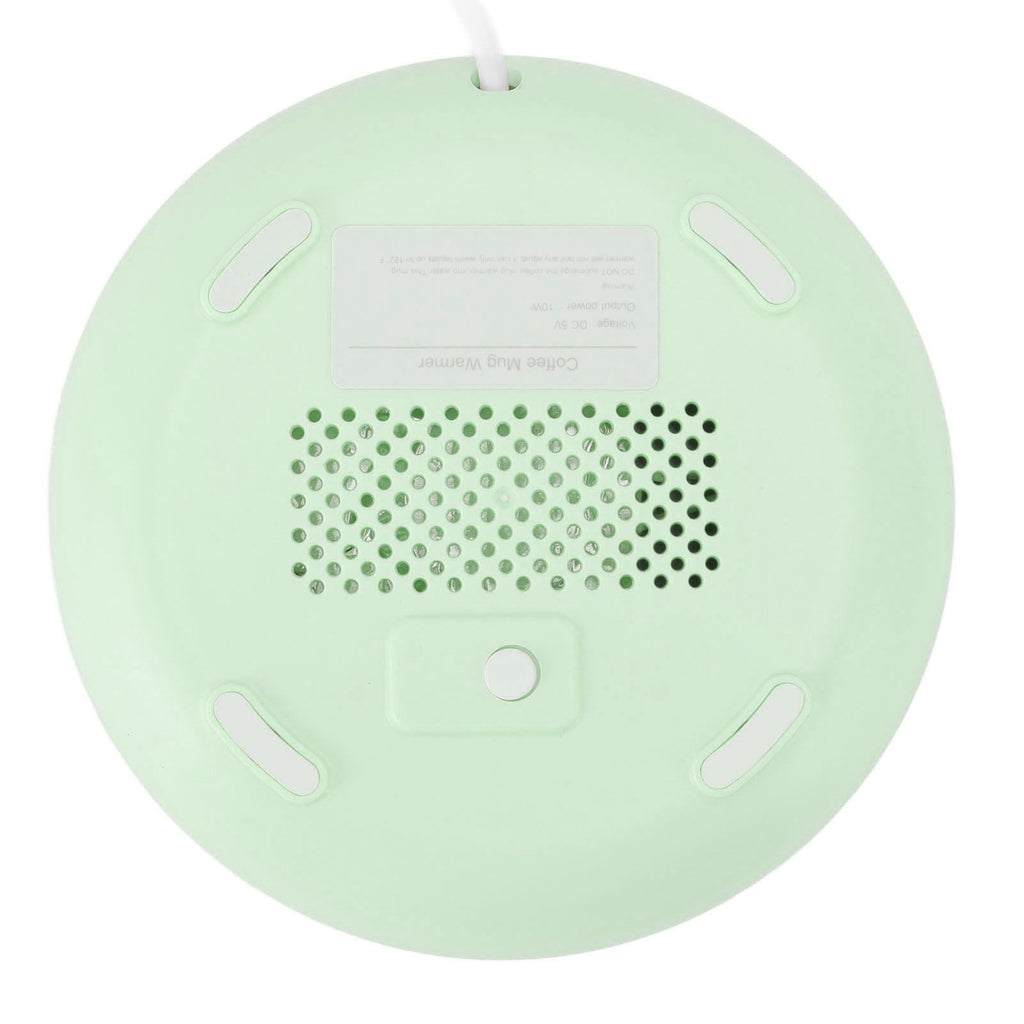 USB Coffee Mug Warmer Electric Gravity Switch 55 Celsius Degree Milk Heating Plate for Office Green