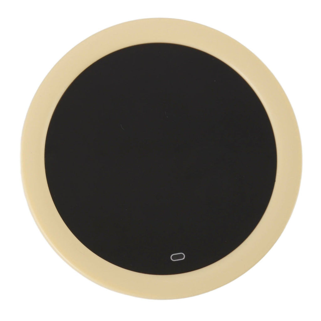 USB Coffee Mug Warmer Electric Gravity Switch 55 Celsius Degree Milk Heating Plate for Office Yellow