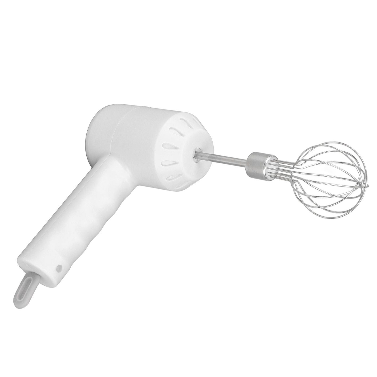 Cordless Electric Hand Mixer USB Rechargable Handheld Eggbeater Electric Milk Frother with 2 Stir Sticks for Home White