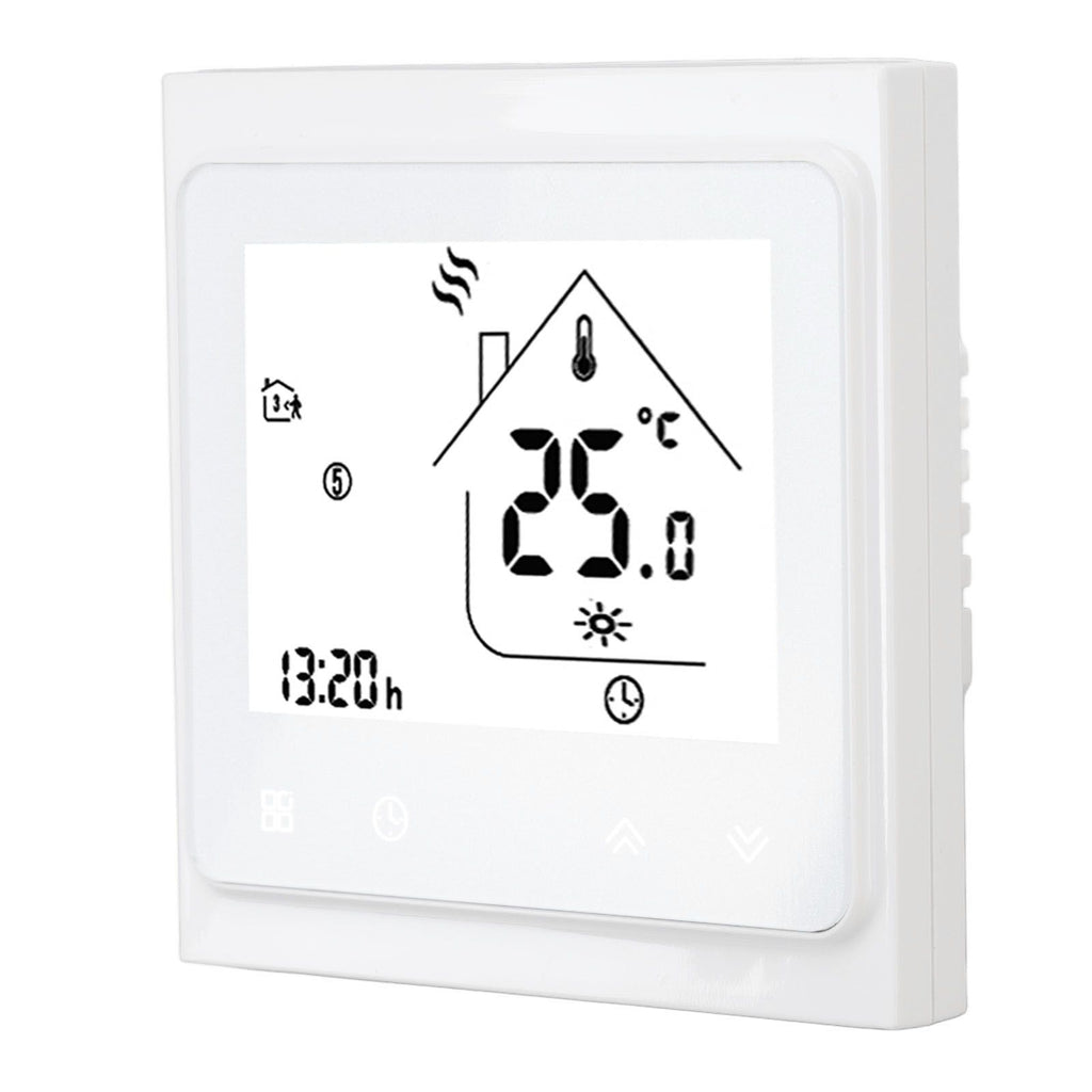 BHT 002GC Boiler Heating Programmable Thermostat Digital Touch Screen Thermostat with Large LCD Display Passive Output Temperature Controller 95‑240V