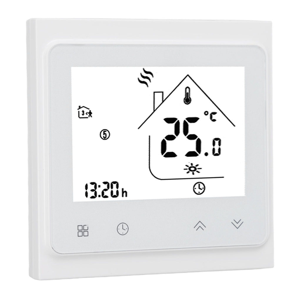 BHT 002GC Boiler Heating Programmable Thermostat Digital Touch Screen Thermostat with Large LCD Display Passive Output Temperature Controller 95‑240V