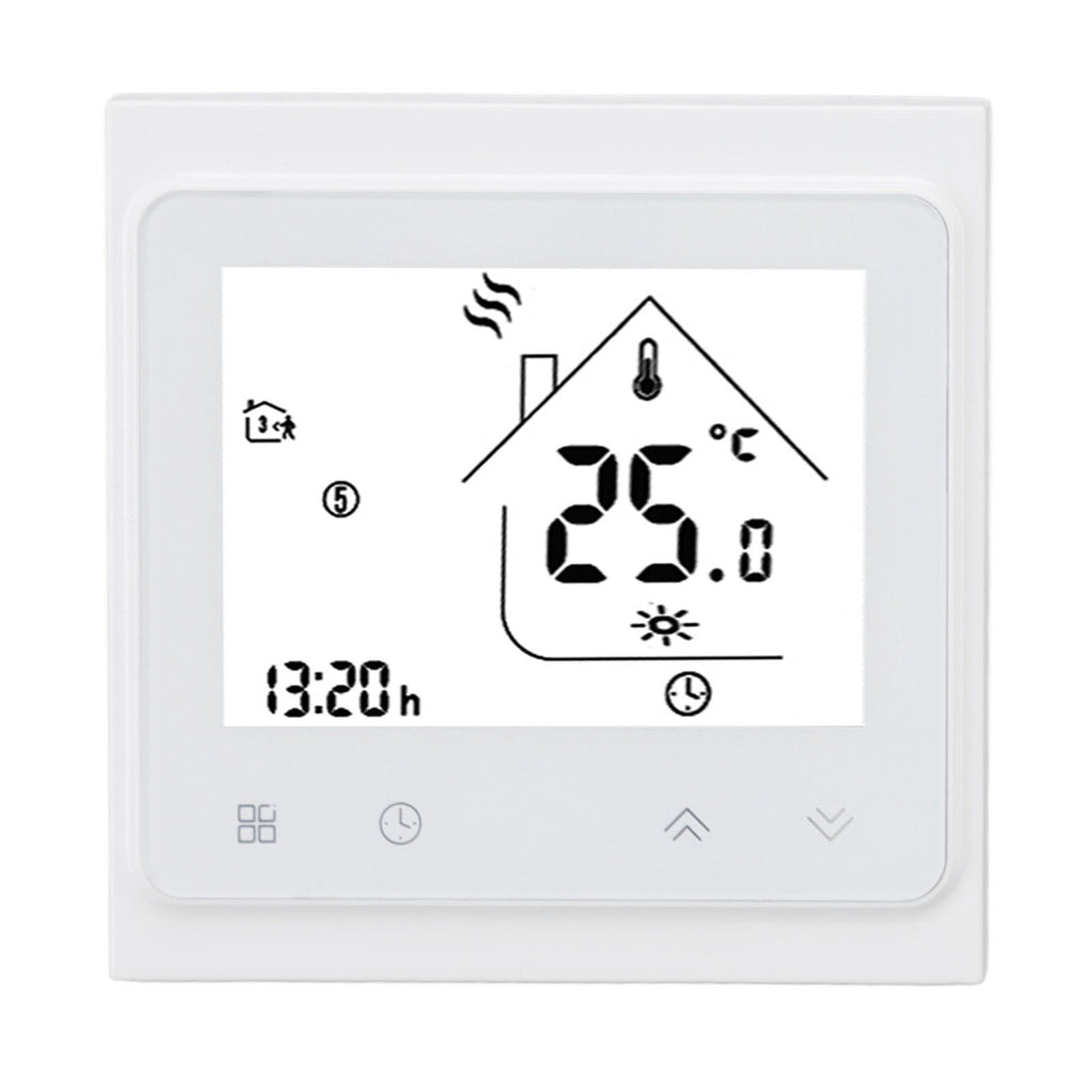 BHT 002GC Boiler Heating Programmable Thermostat Digital Touch Screen Thermostat with Large LCD Display Passive Output Temperature Controller 95‑240V