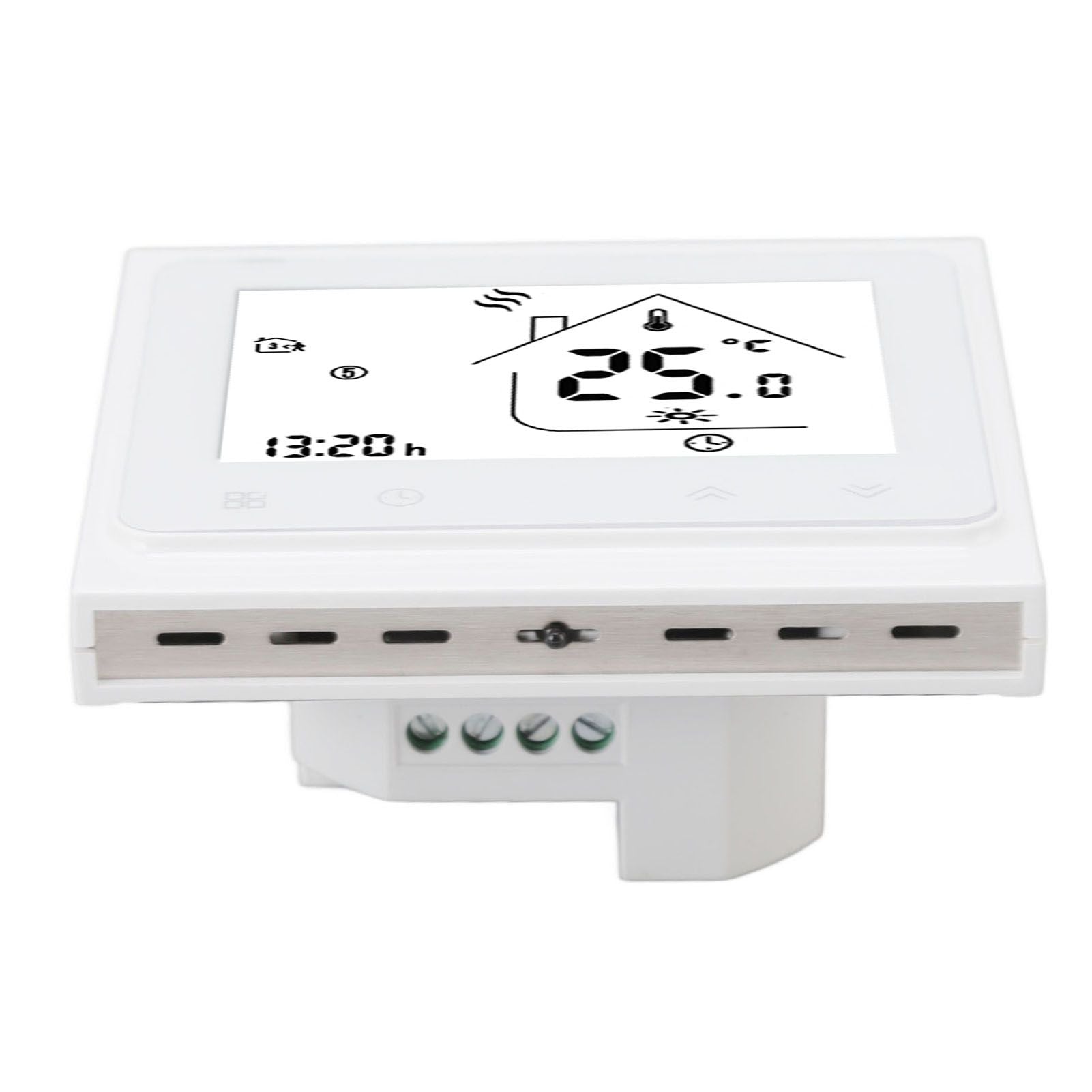 BHT 002GC Boiler Heating Programmable Thermostat Digital Touch Screen Thermostat with Large LCD Display Passive Output Temperature Controller 95‑240V
