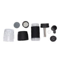 Maual Hand Coffee Maker Portable Travel Coffee Machine Compatible Ground Coffee and Coffee Capsule for Outdoor Black