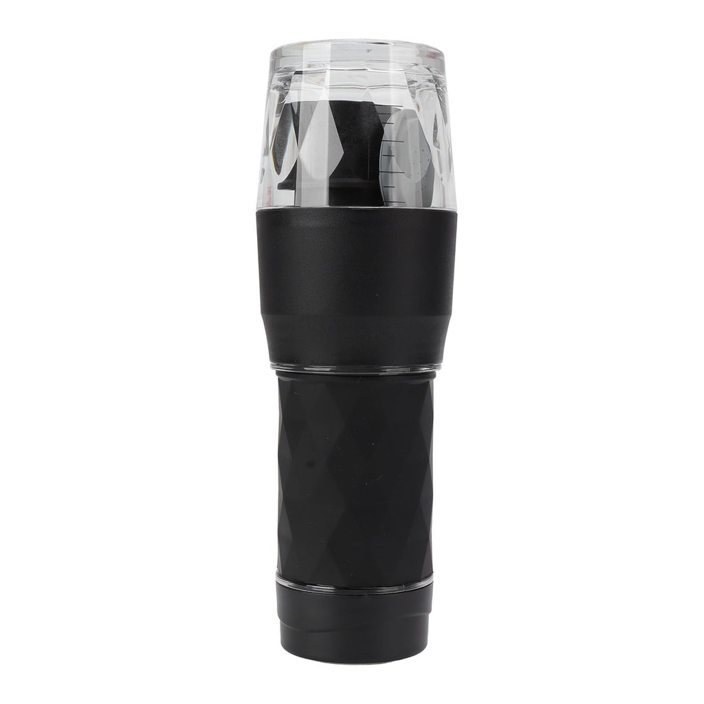 Maual Hand Coffee Maker Portable Travel Coffee Machine Compatible Ground Coffee and Coffee Capsule for Outdoor Black