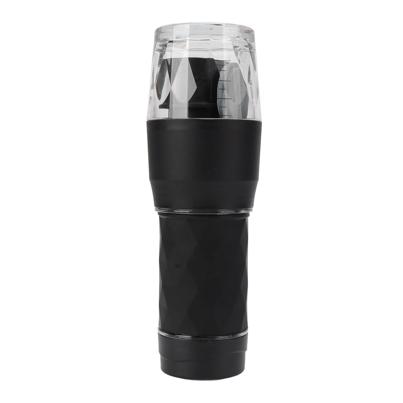 Maual Hand Coffee Maker Portable Travel Coffee Machine Compatible Ground Coffee and Coffee Capsule for Outdoor Black