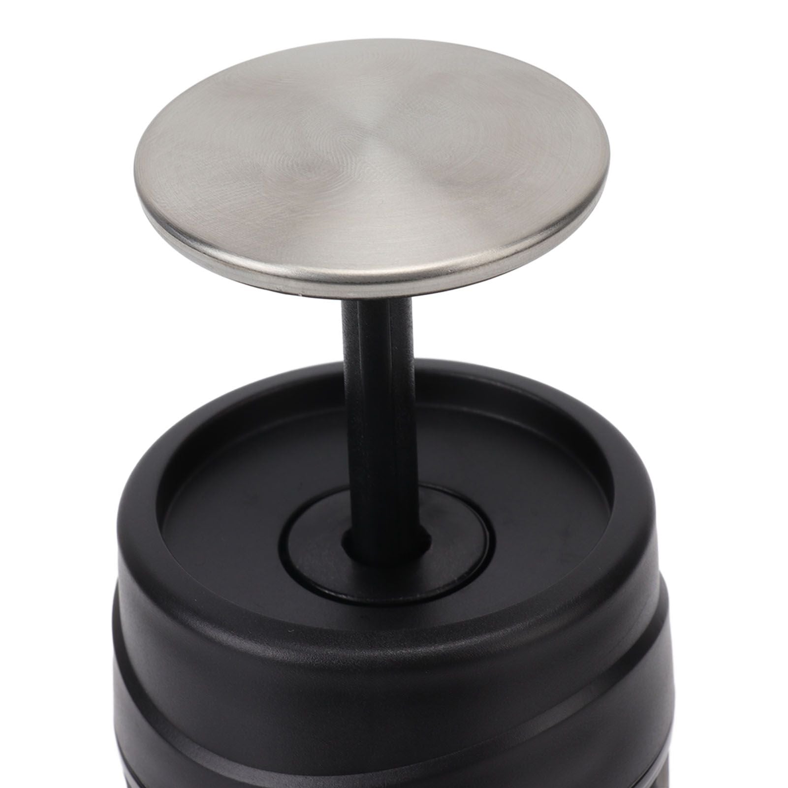 Maual Hand Coffee Maker Portable Travel Coffee Machine Compatible Ground Coffee and Coffee Capsule for Outdoor Black