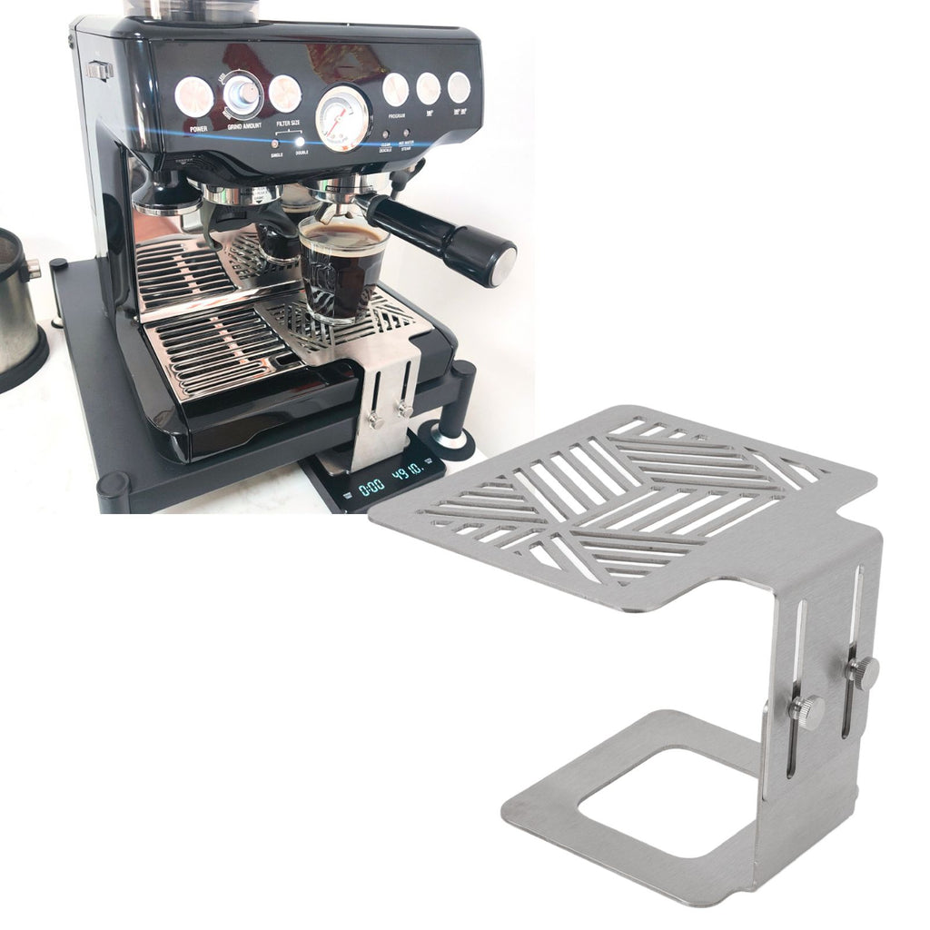 Coffee Machine Electronic Scale Rack 304 Stainless Steel Adjustable Height Coffee Machine Scale Weighing Stand Silver