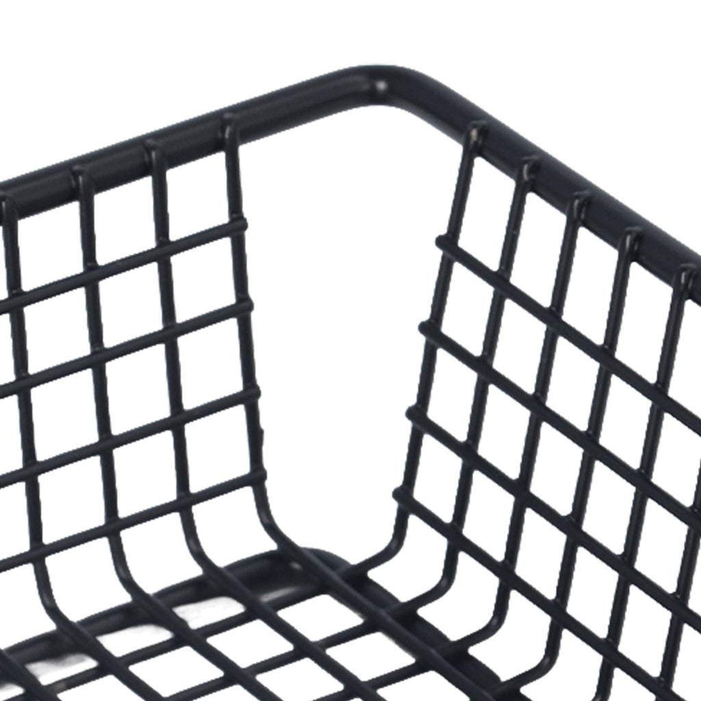 Fryer Basket Food Grade Stainless Steel French Fry Holder Frying Strainer with Handle for Restaurant Home Short Rectangle