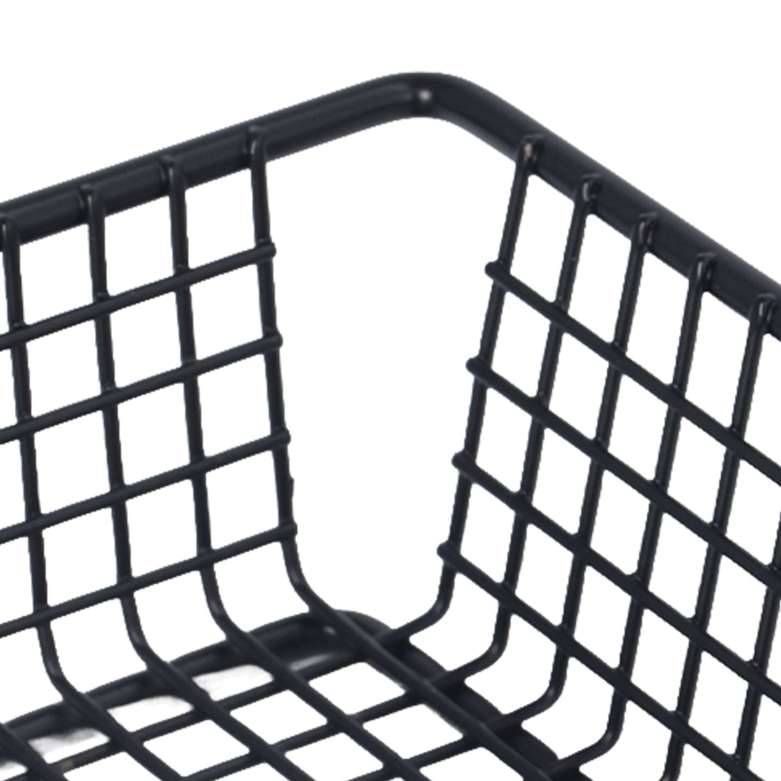 Fryer Basket Food Grade Stainless Steel French Fry Holder Frying Strainer with Handle for Restaurant Home Short Rectangle