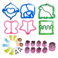 25Pcs Sandwich Cutters Set Safe Sandwiches Fruit Cookie Cutters for DIY Baking Kit