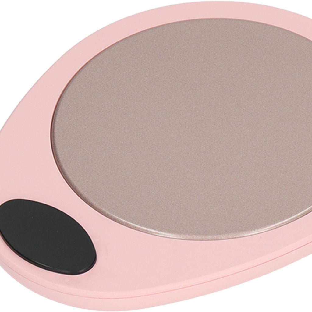 USB Mug Warmer Constant Temp Waterproof Adjustable Electric Beverage Heating Plate for Ceramic Coffee Cups Pink White