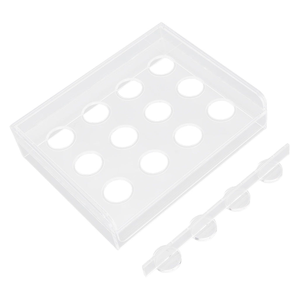 12 Holes Manual Coffee Capsules Filling Board Reusable Coffee Capsule Holder Rack with Coffee Tamper