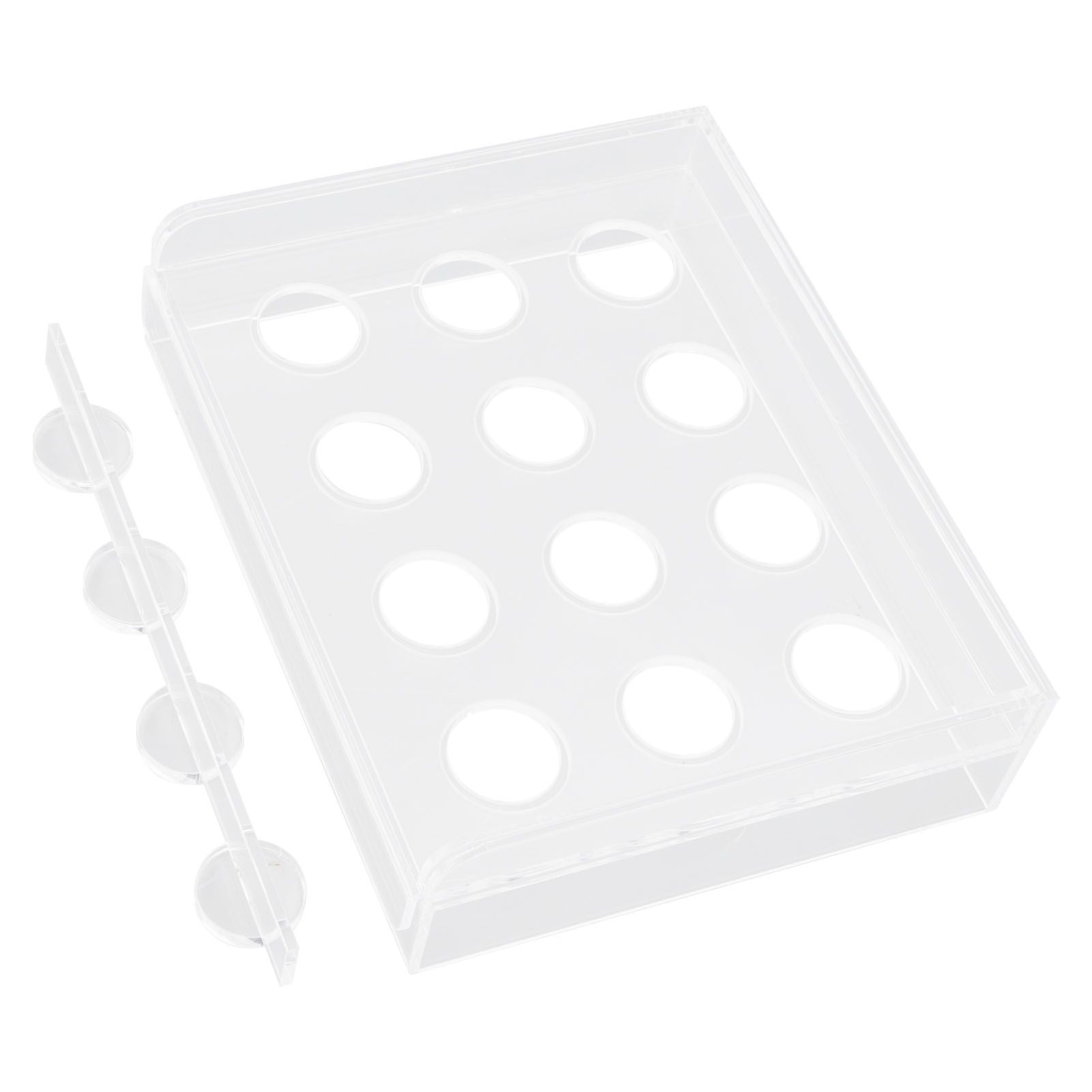 12 Holes Manual Coffee Capsules Filling Board Reusable Coffee Capsule Holder Rack with Coffee Tamper