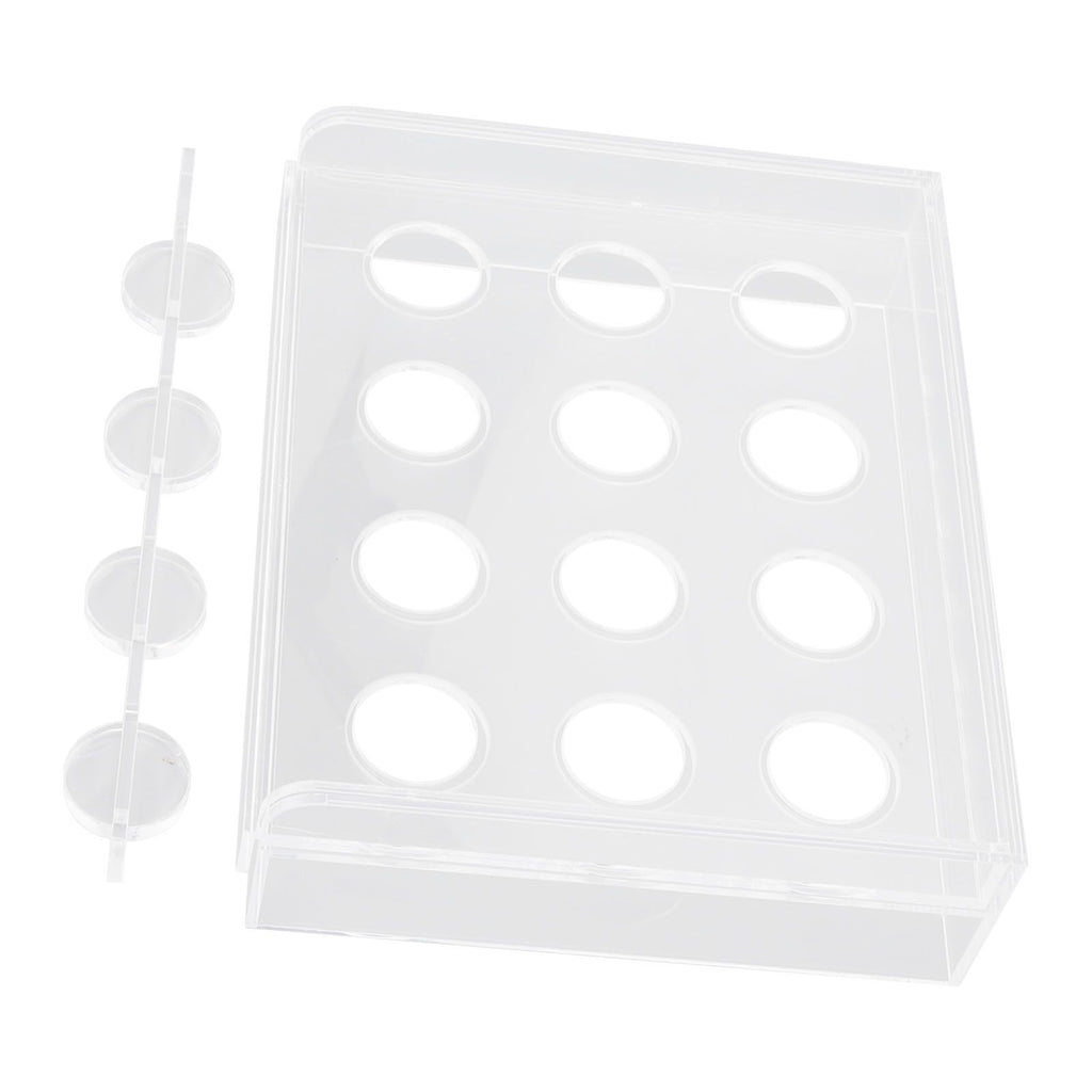 12 Holes Manual Coffee Capsules Filling Board Reusable Coffee Capsule Holder Rack with Coffee Tamper