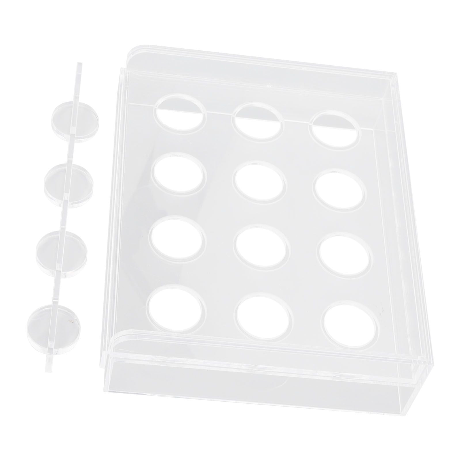 12 Holes Manual Coffee Capsules Filling Board Reusable Coffee Capsule Holder Rack with Coffee Tamper