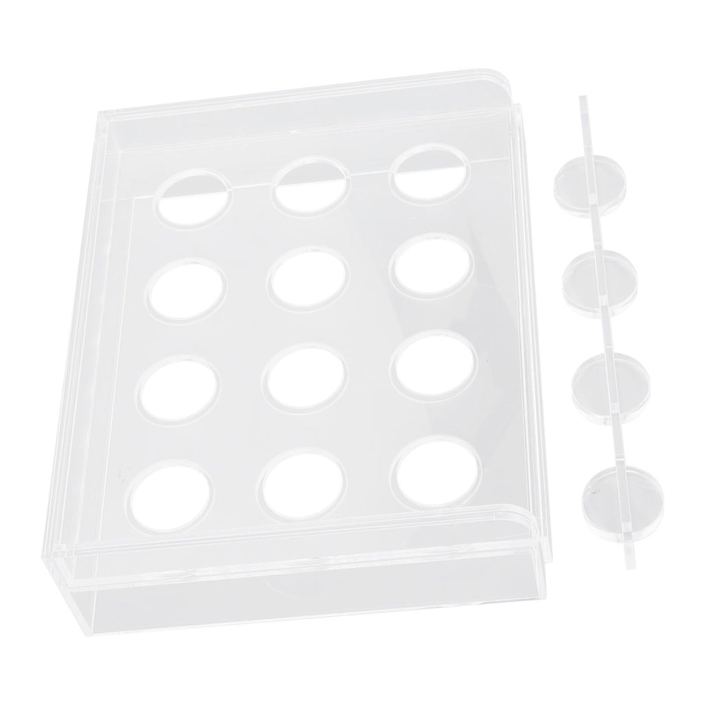 12 Holes Manual Coffee Capsules Filling Board Reusable Coffee Capsule Holder Rack with Coffee Tamper