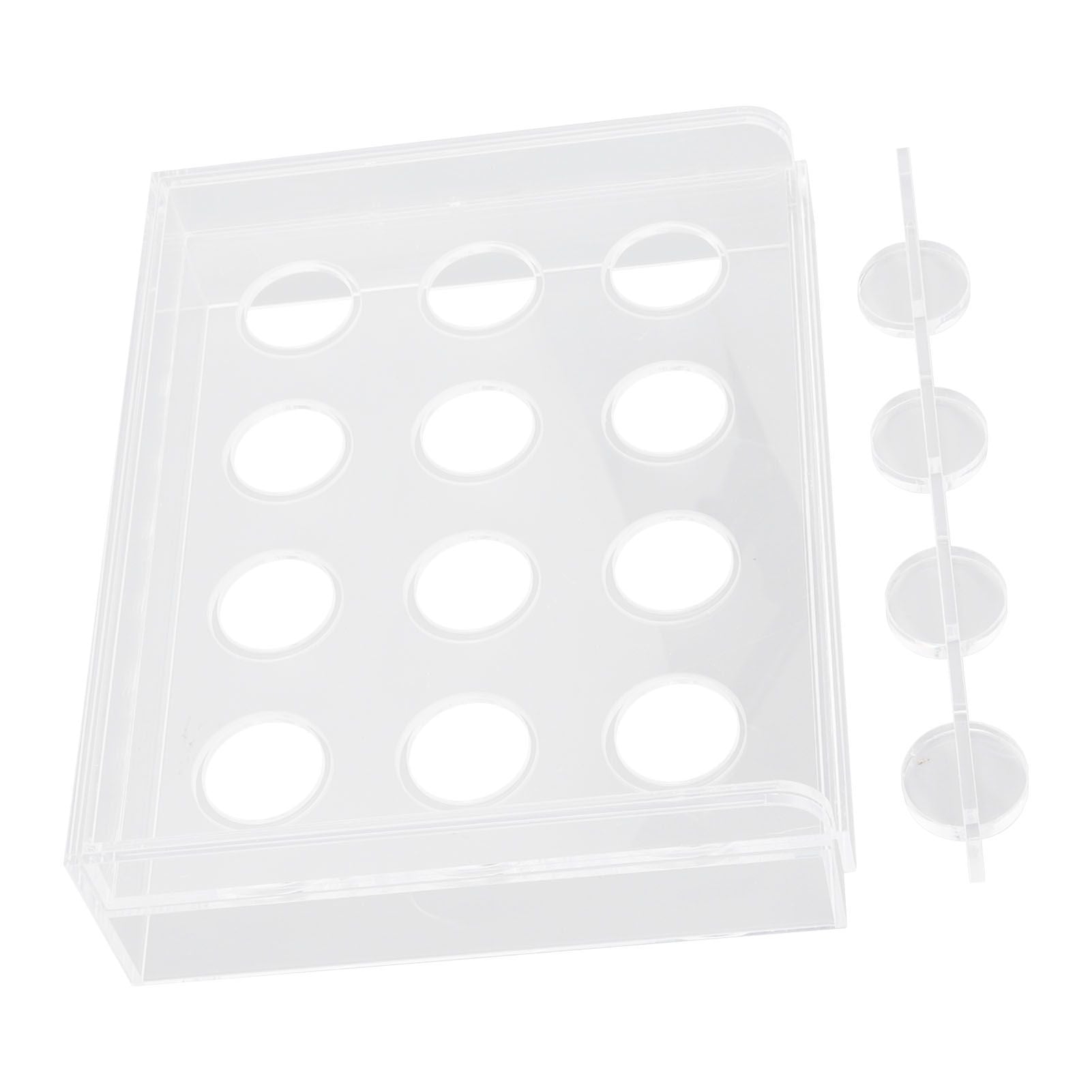 12 Holes Manual Coffee Capsules Filling Board Reusable Coffee Capsule Holder Rack with Coffee Tamper