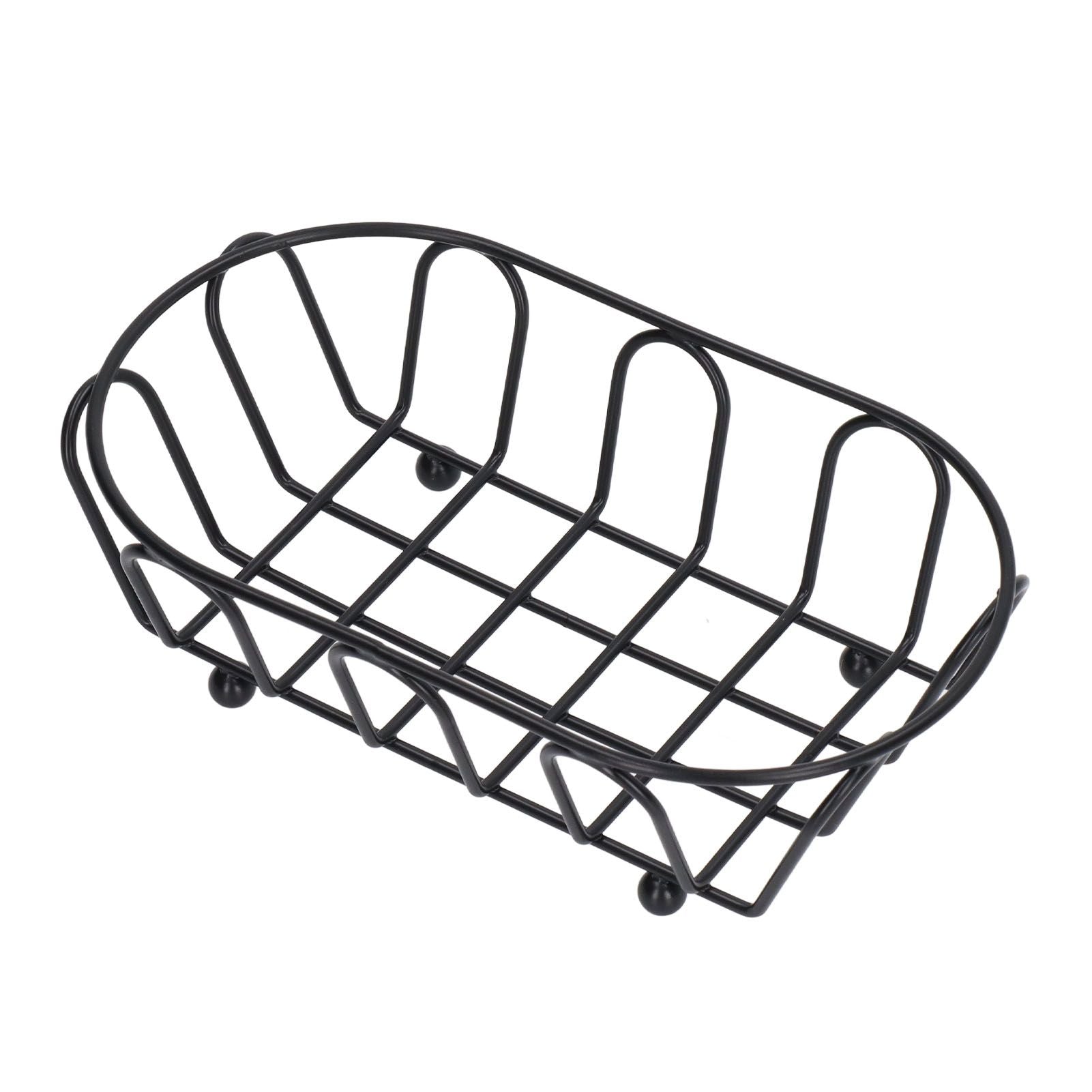 Stainless Steel French Fry Holder Food Grade Safe Fashionable Fries Basket for Snacks Baked Food