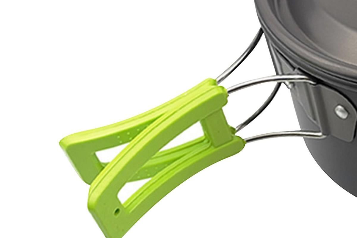 10-Piece Camping Cookware Mess Kit – Green - Flavour Fushion Cooking Shop