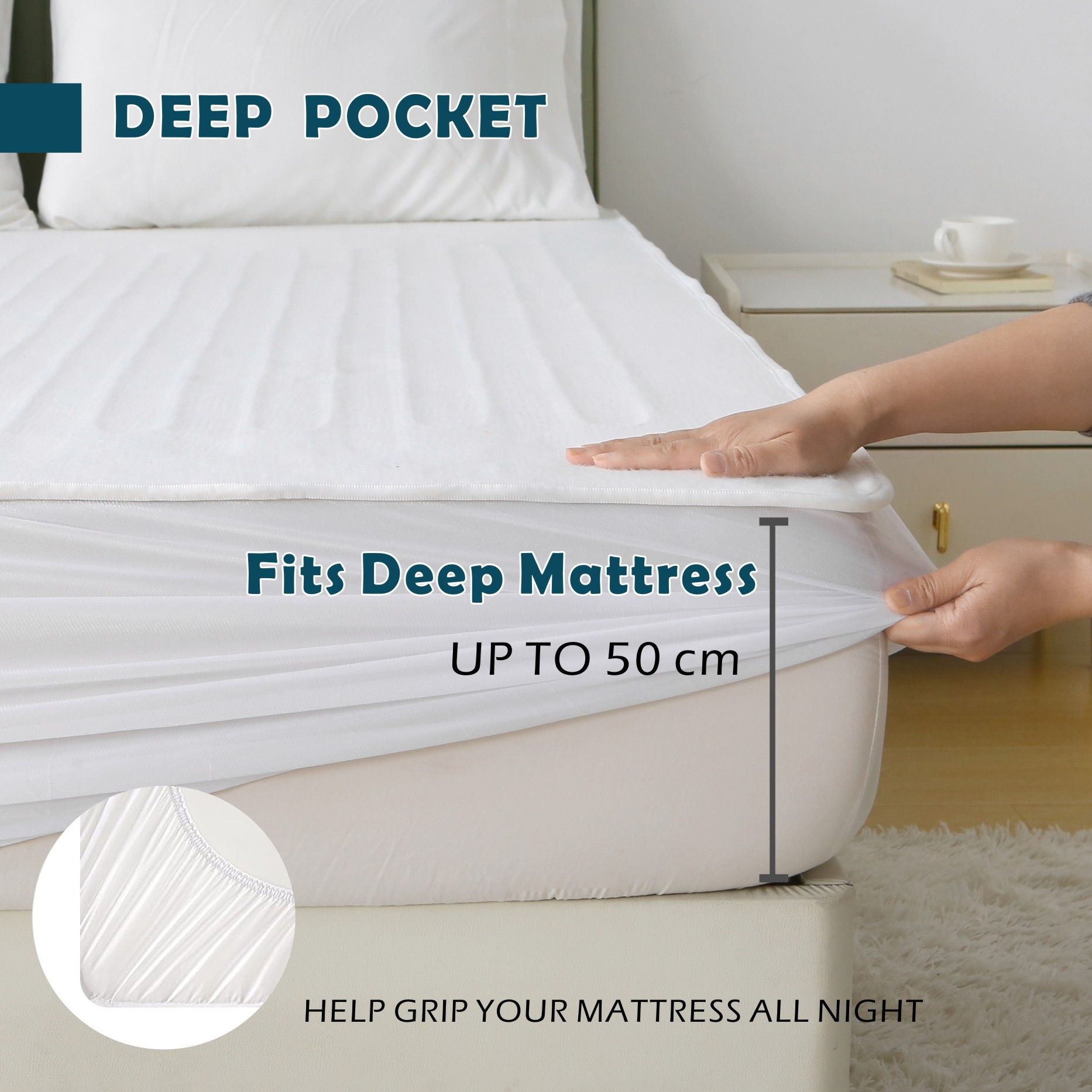 Heated Mattress Pad - Bedding Electric Blanket with 9 Heat Setting & 9-Hour Auto Off, Heated Mattress Pad-Machine Washable Fully Fitted Heating Pad with Overheat Protection , 800GSM Non Woven Fabric-fitted sheet cover(Queen)